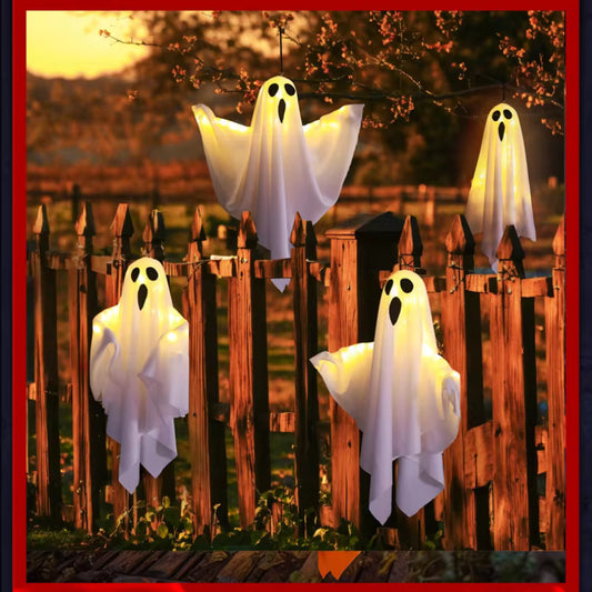 LED Hanging Ghost Halloween Decoration Light – Spooky Indoor Party & Home Decor