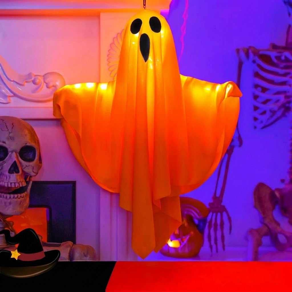 LED Hanging Ghost Halloween Decoration Light – Spooky Indoor Party & Home Decor