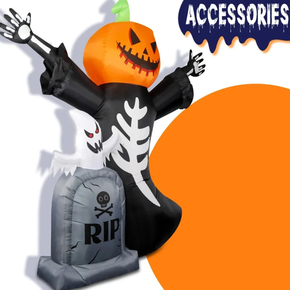 Inflatable Halloween Pumpkin Decoration for Outdoor Yard & Garden